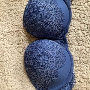 Strapless Blue Victoria’s Secret Bra